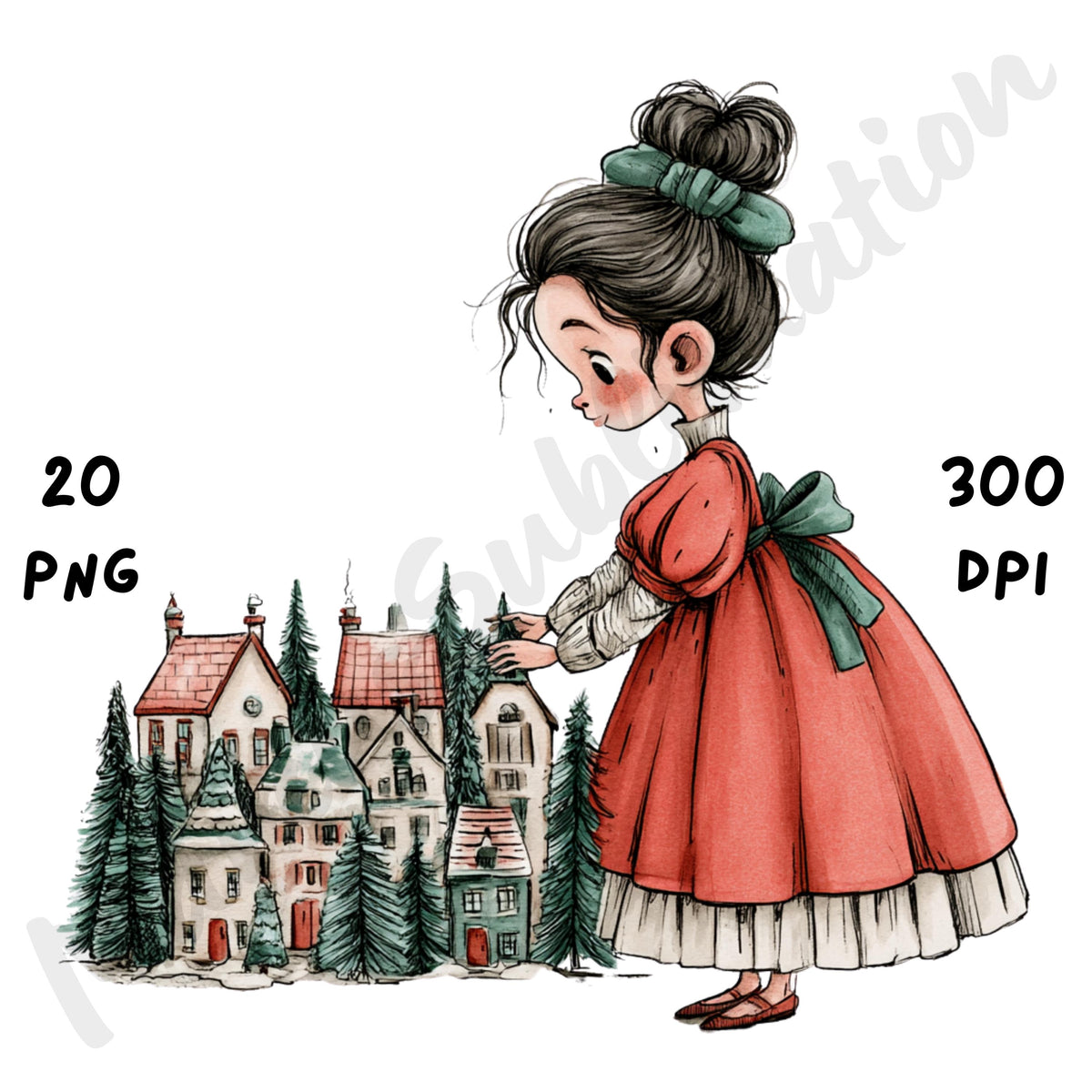 Christmas Girl Clipart