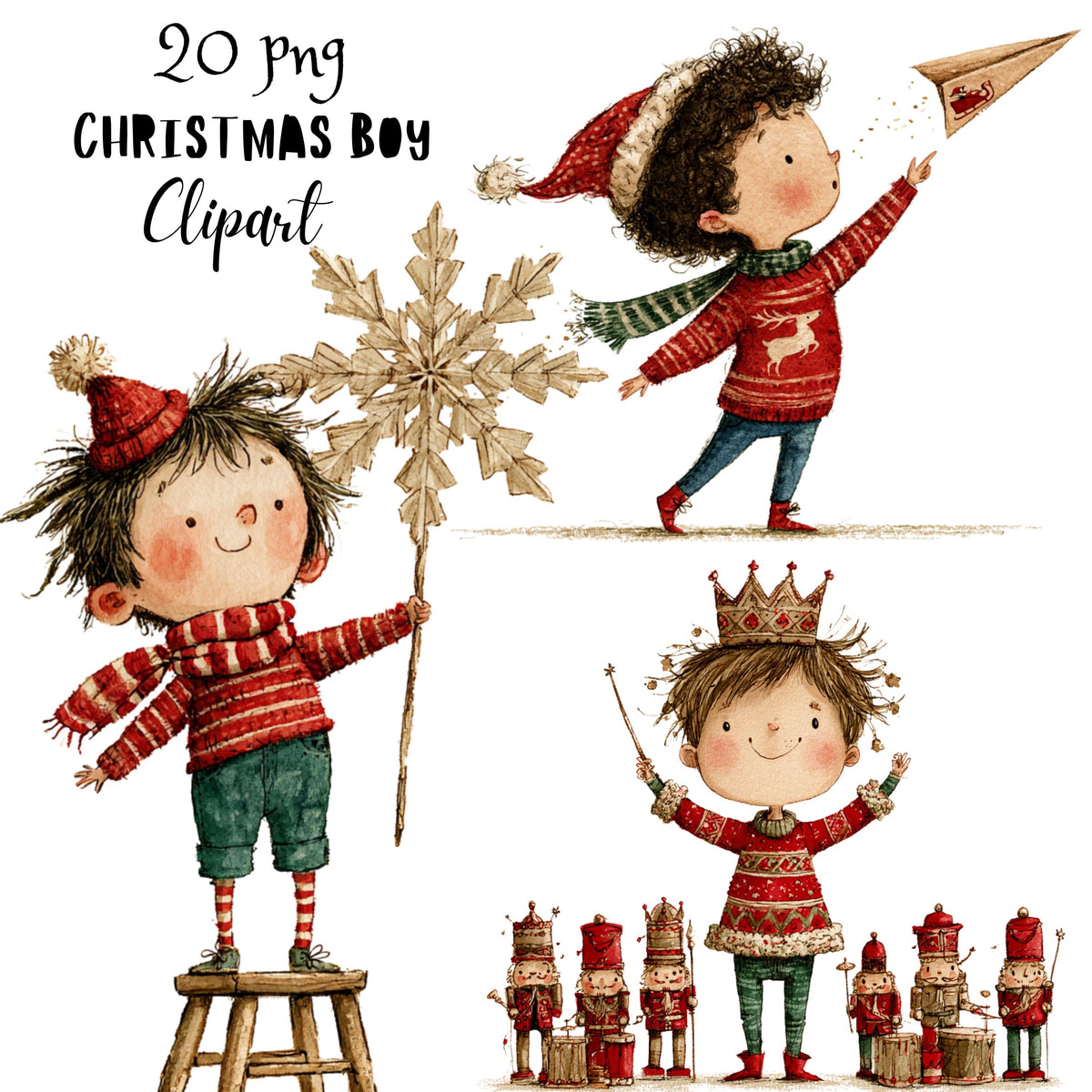 Christmas Boy Clipart