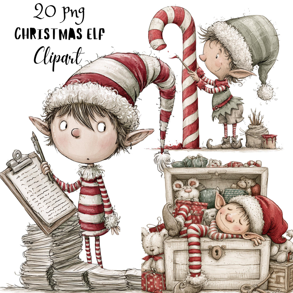 Christmas Elf Clipart