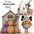Whimsical Halloween Farm Clipart