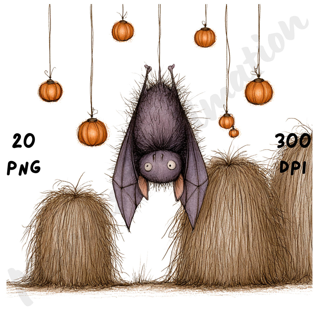 Whimsical Halloween Farm Clipart
