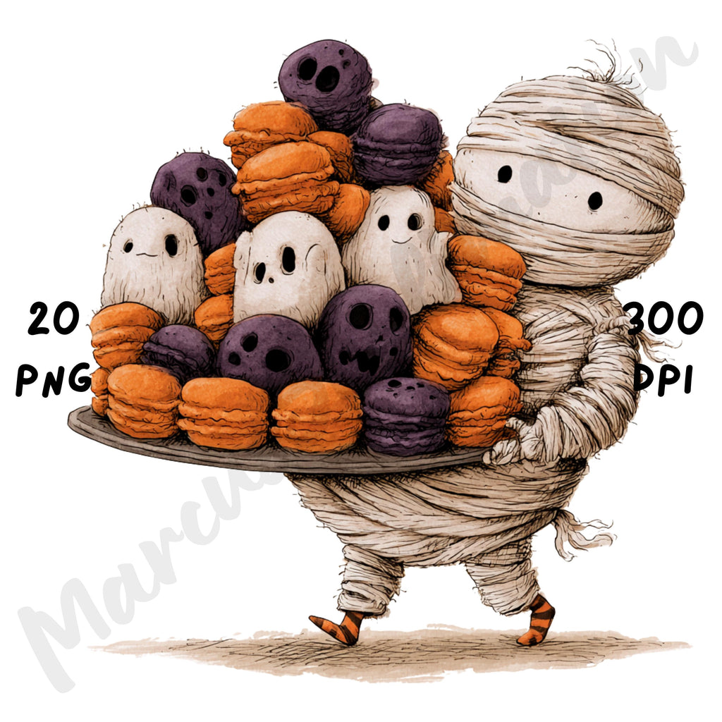 Whimsical Halloween Bakery Clipart