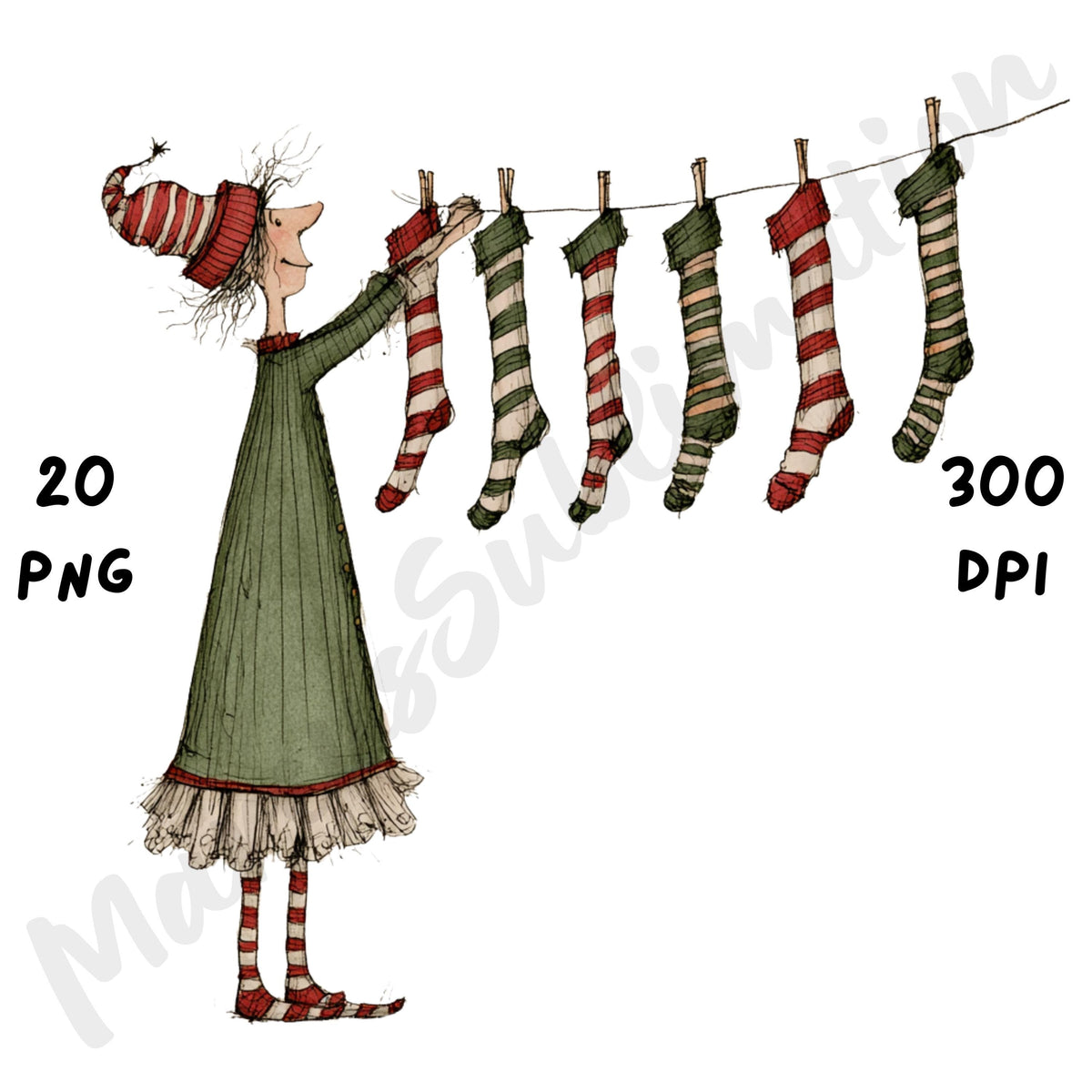 Christmas Mrs Claus Clipart