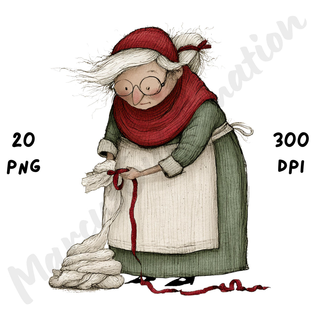 Christmas Mrs Claus Clipart