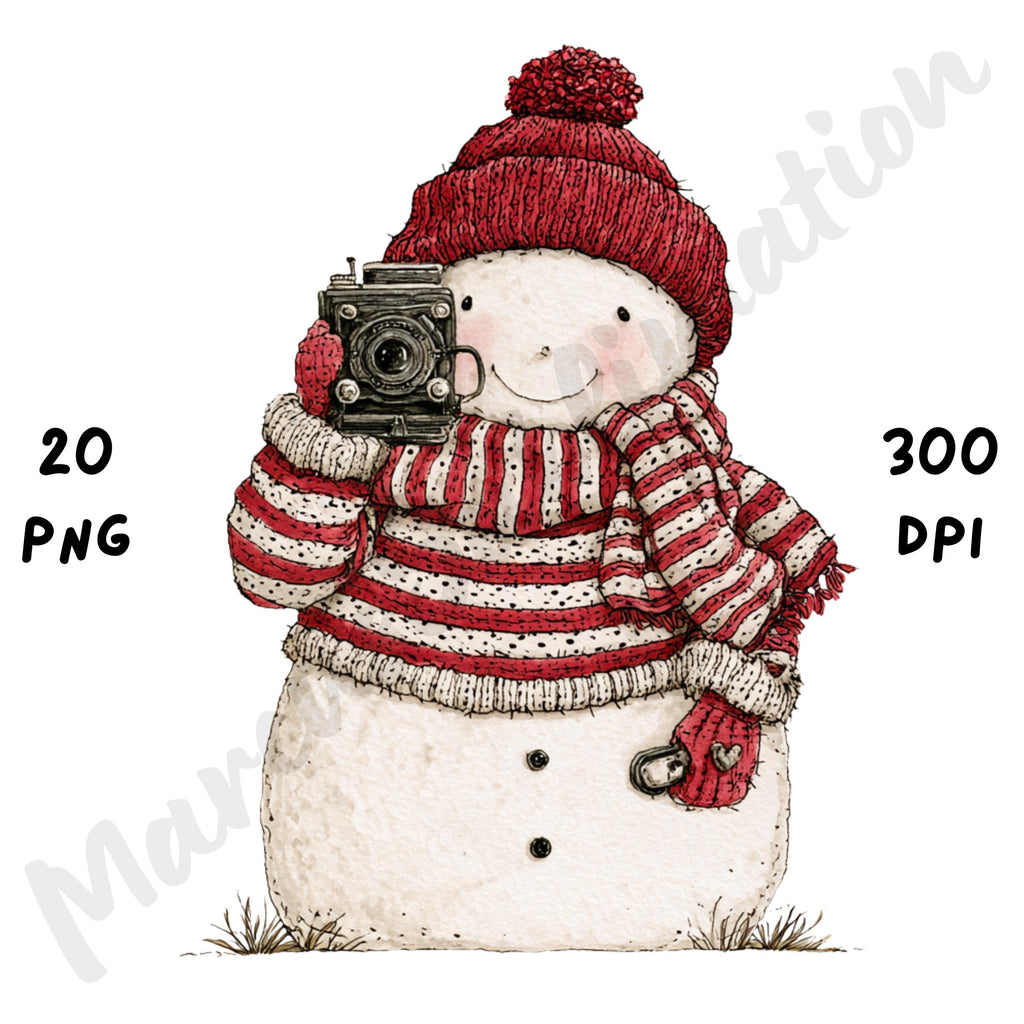 Christmas Snowman Clipart
