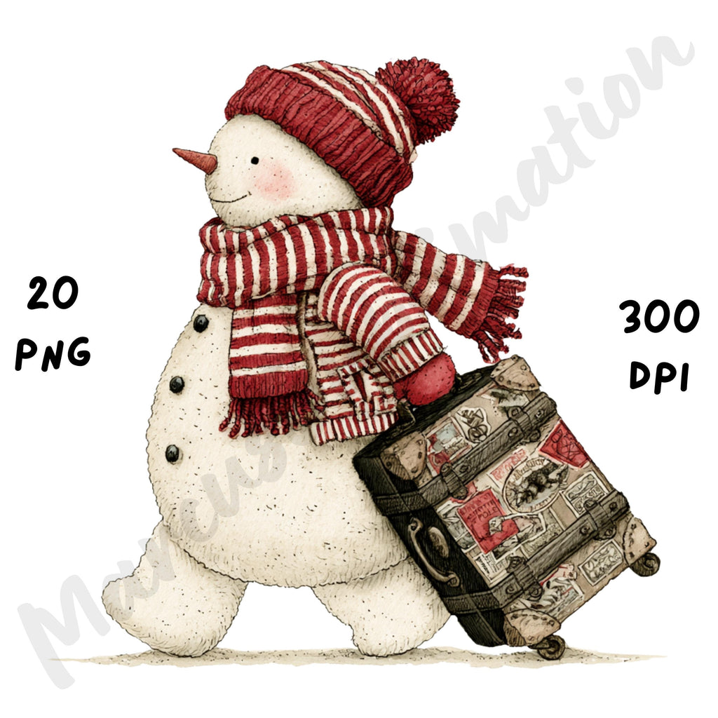Christmas Snowman Clipart