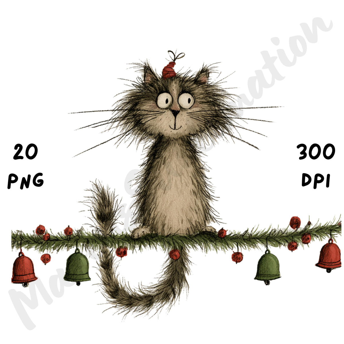 Christmas Cat Clipart