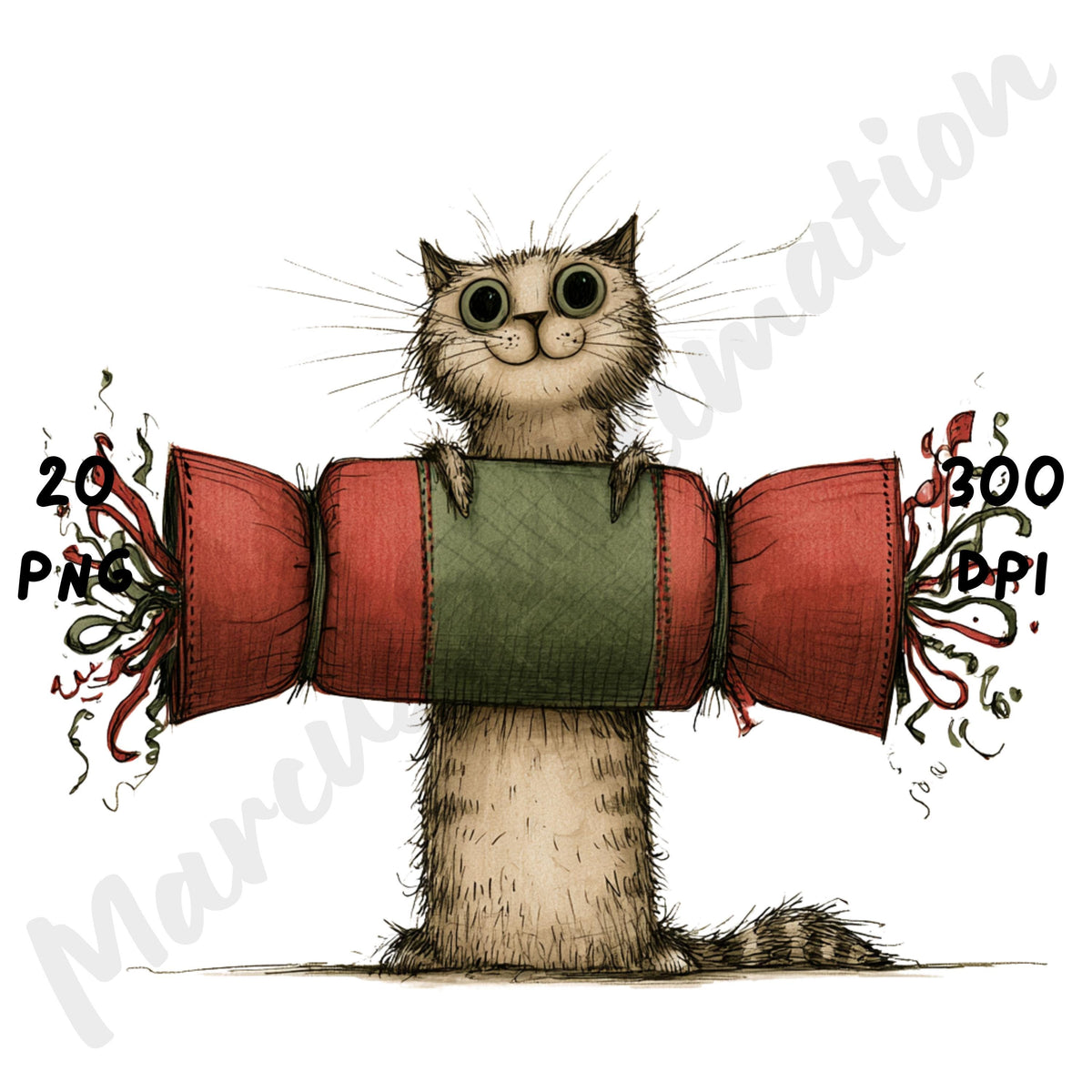 Christmas Cat Clipart
