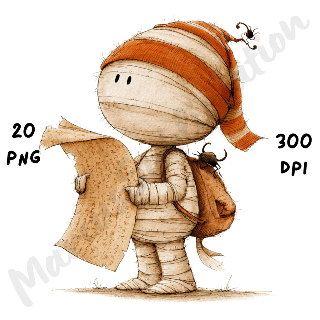 Whimsical Spooky Halloween Clipart
