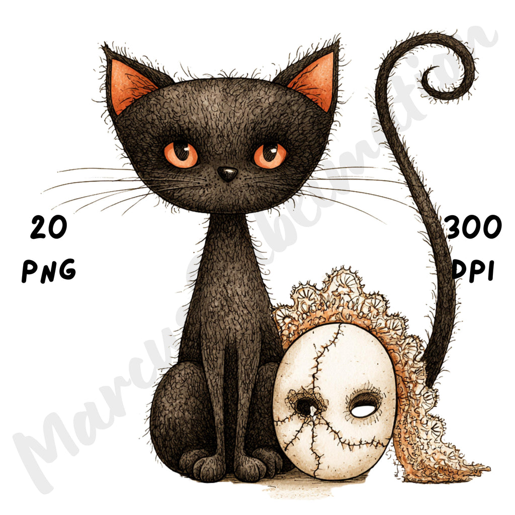 Whimsical Spooky Halloween Clipart