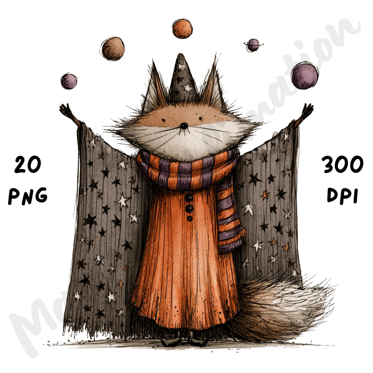 Whimsical Magical Halloween Clipart