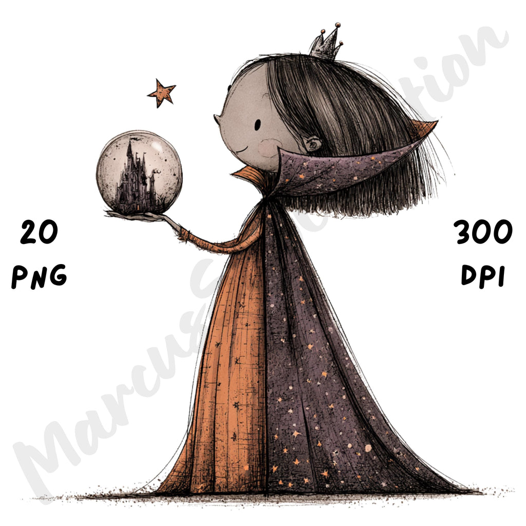 Whimsical Magical Halloween Clipart