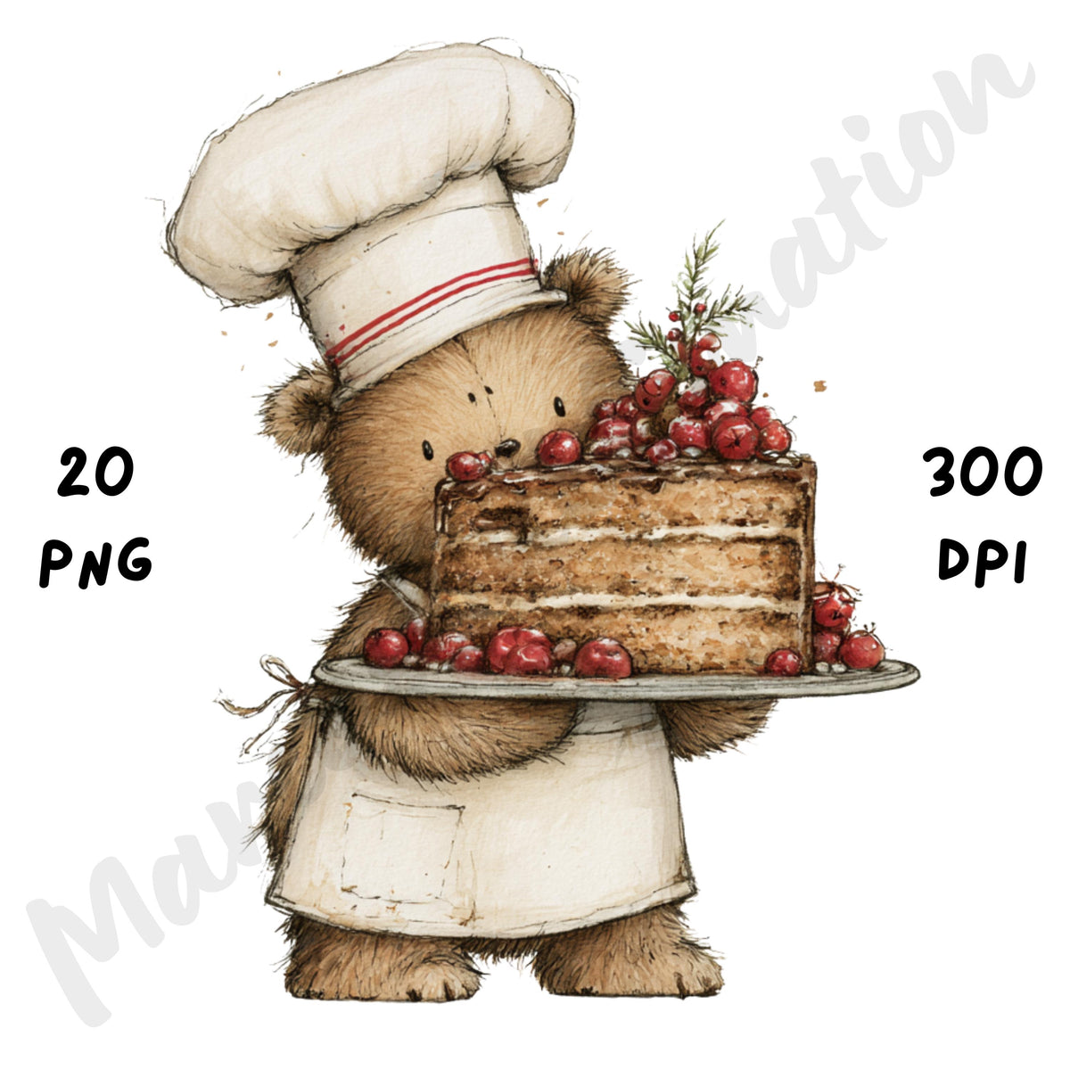 Christmas Bear Clipart