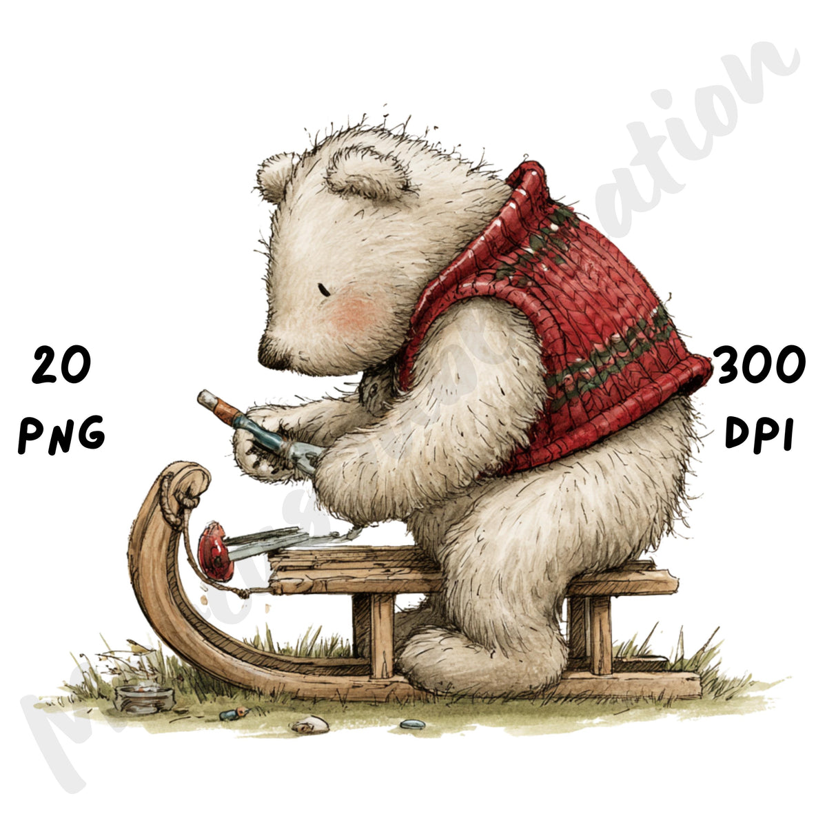 Christmas Bear Clipart