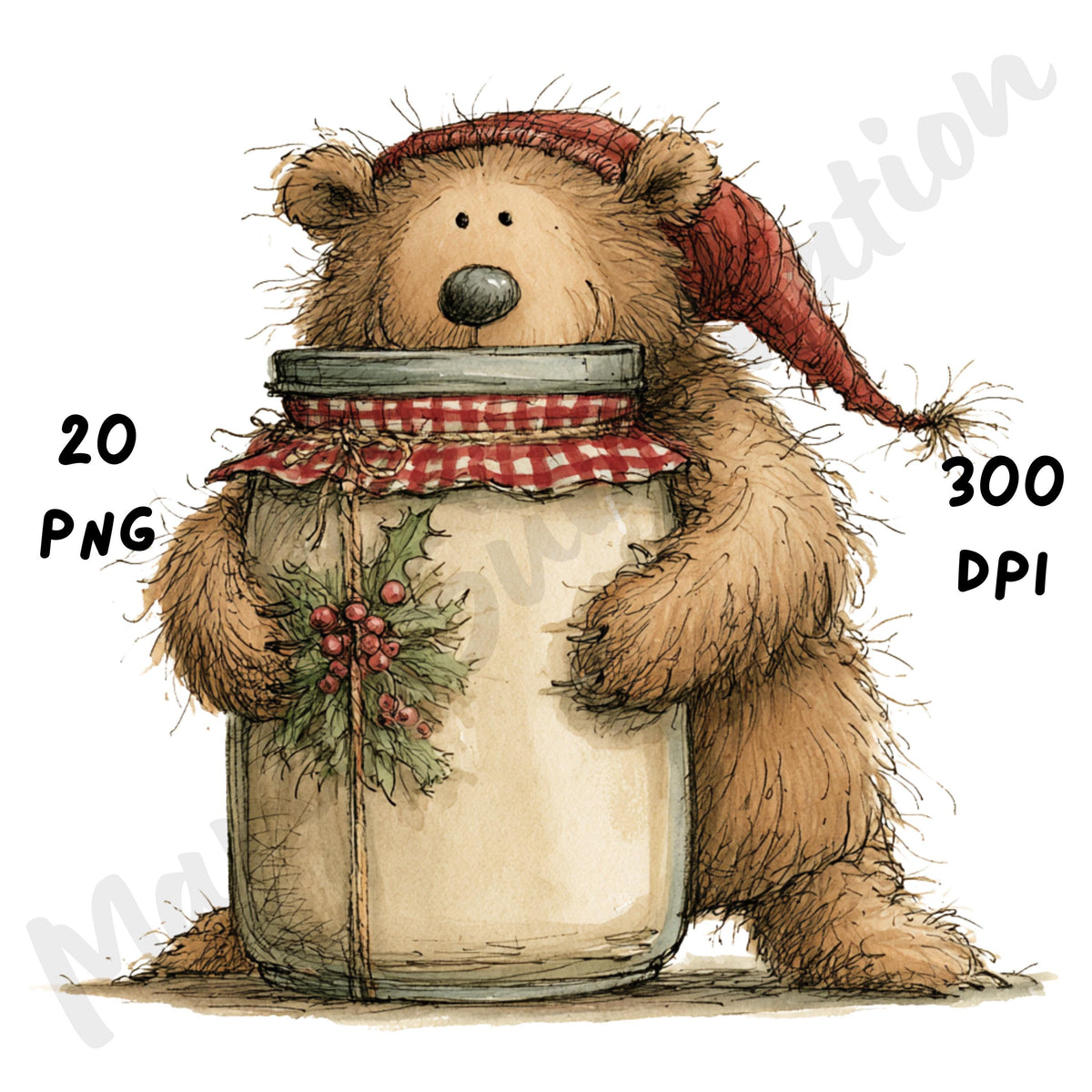 Christmas Bear Clipart
