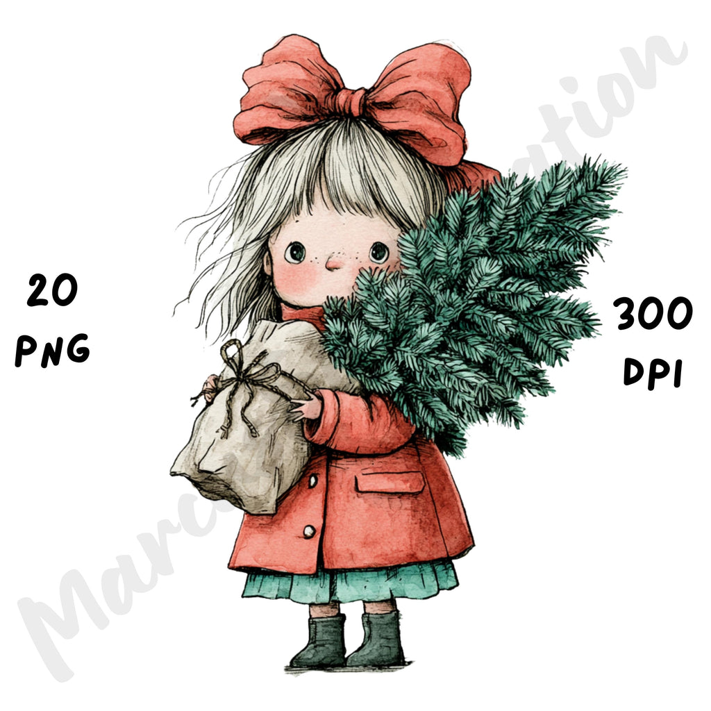 Christmas Girl Clipart