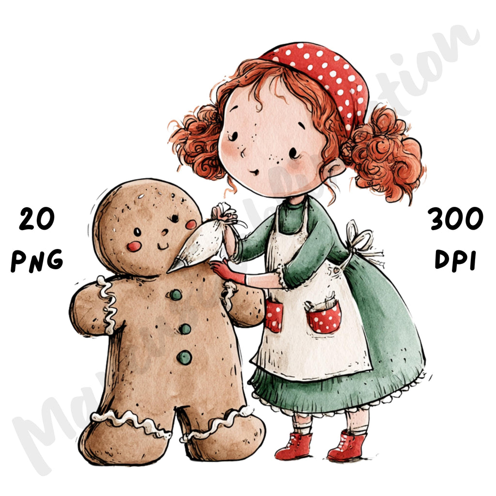 Christmas Girl Clipart