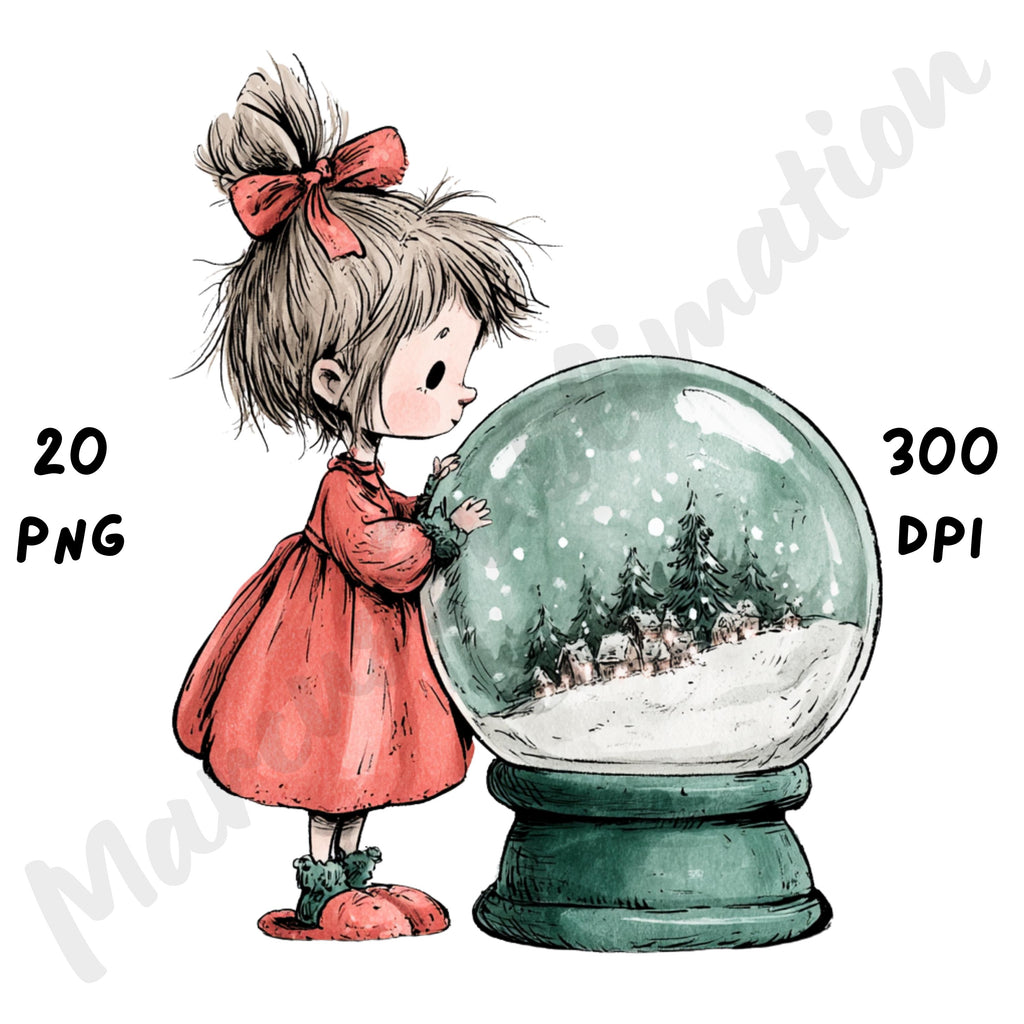 Christmas Girl Clipart