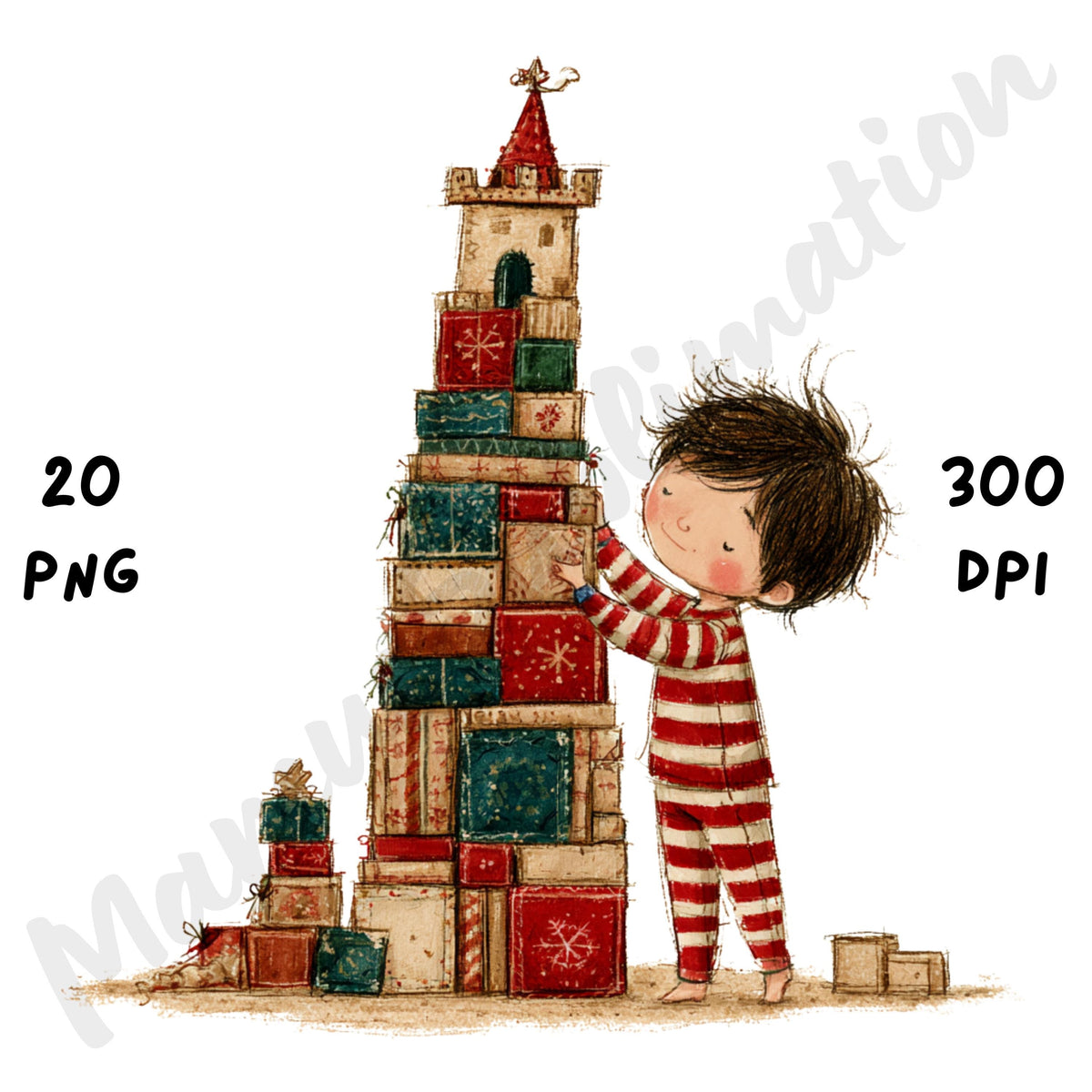 Christmas Boy Clipart
