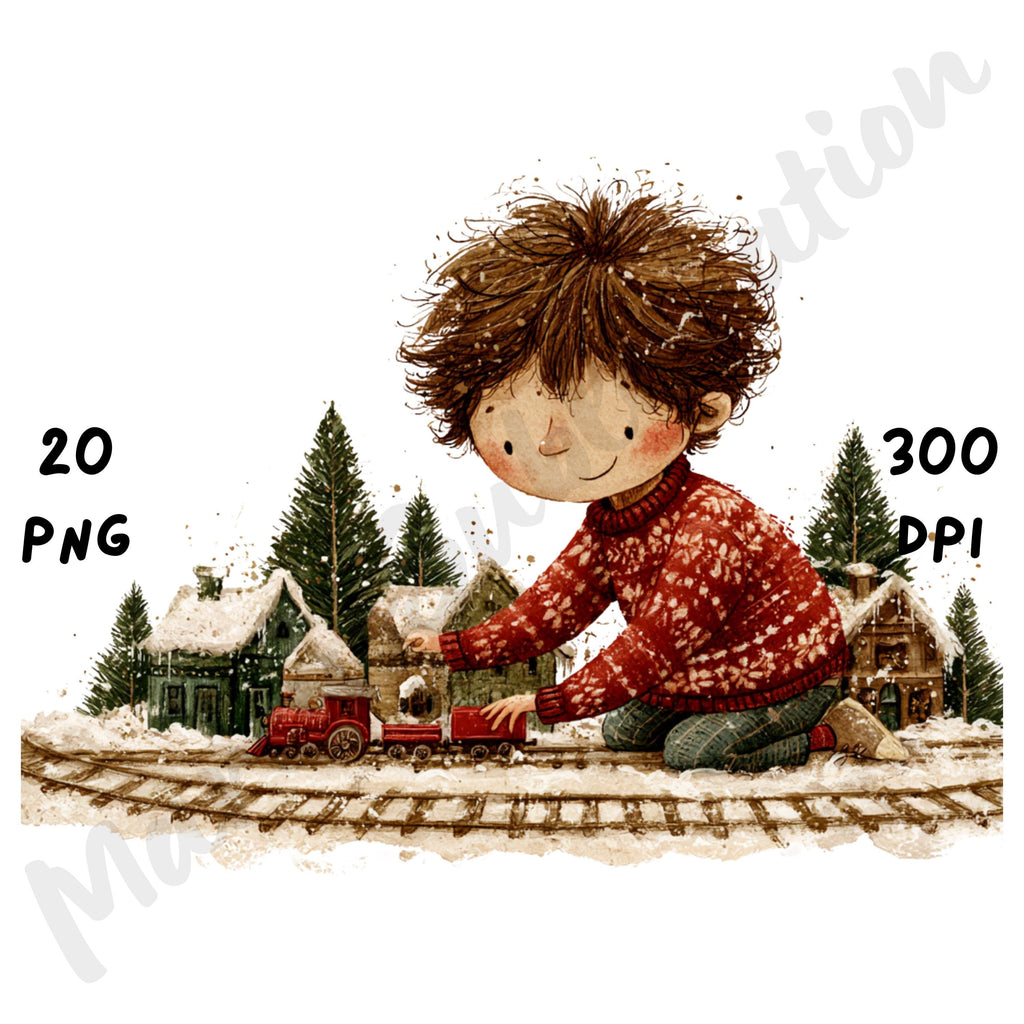 Christmas Boy Clipart