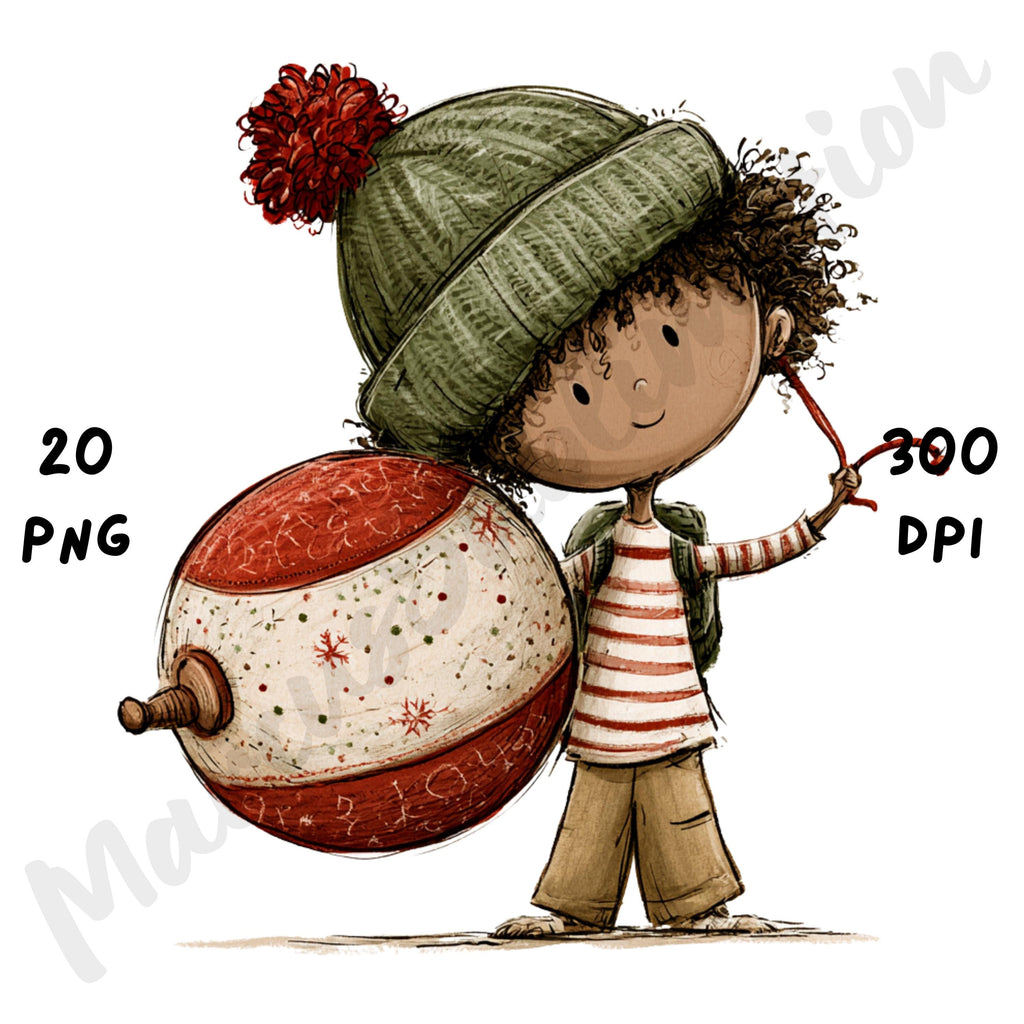 Christmas Black Boy Clipart