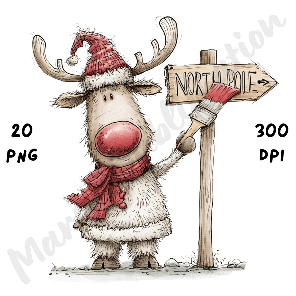 Christmas Reindeer Clipart