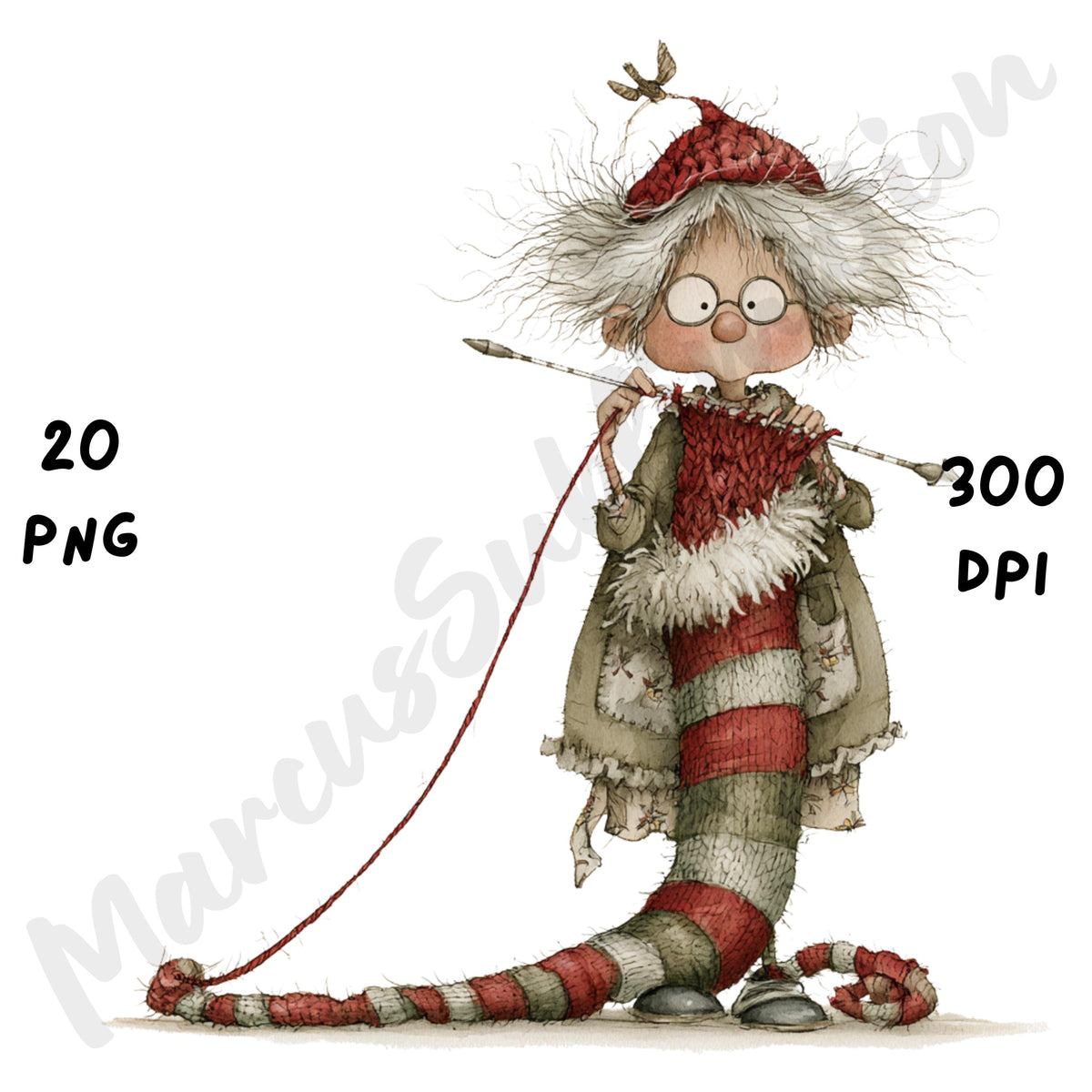 Christmas Grandma Clipart