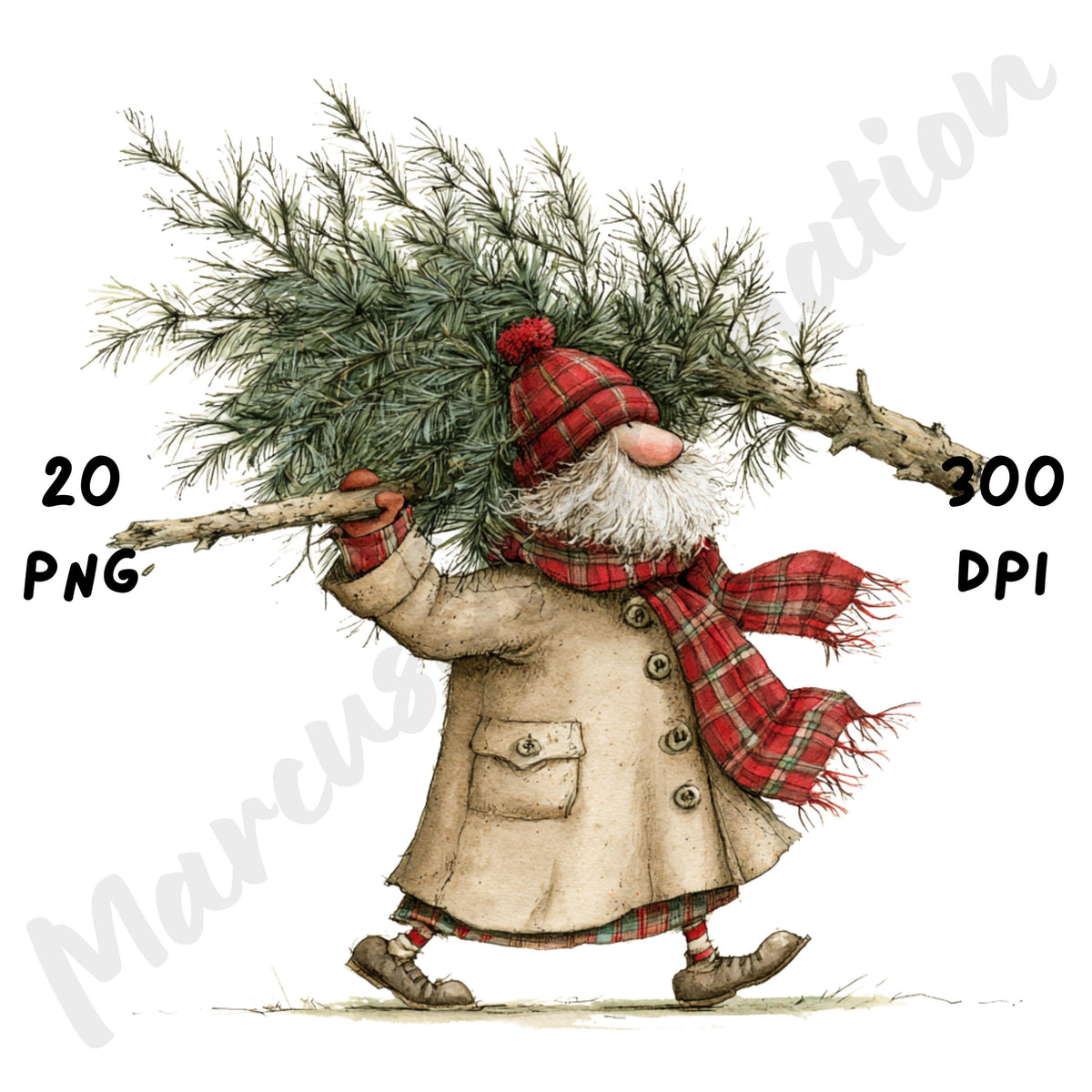 Christmas Grandpa Clipart