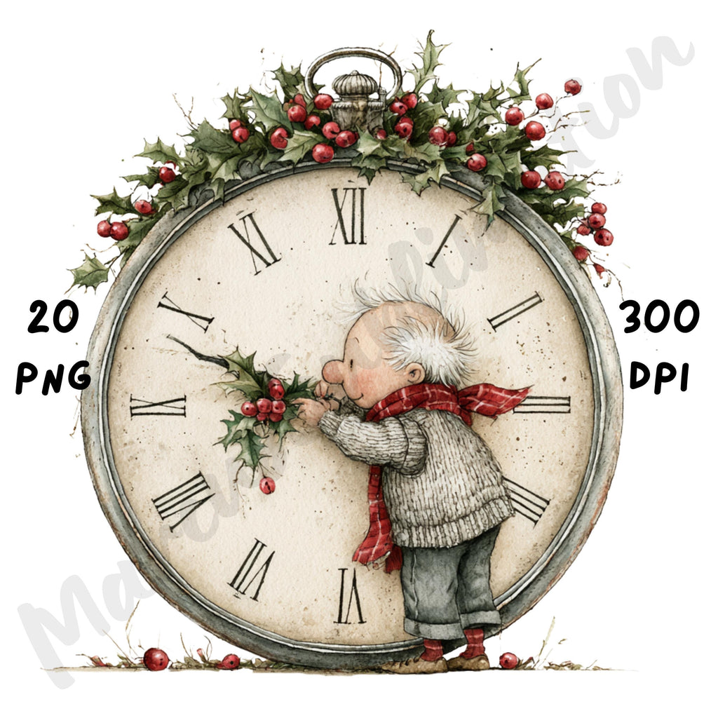 Christmas Grandpa Clipart