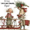 Christmas Grandpa Clipart