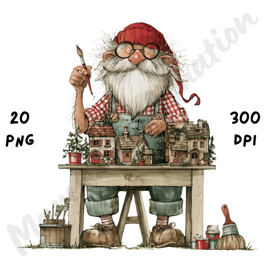 Christmas Grandpa Clipart