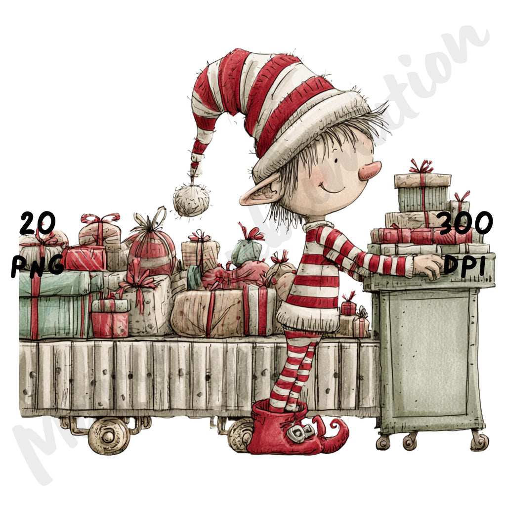 Christmas Elf Clipart