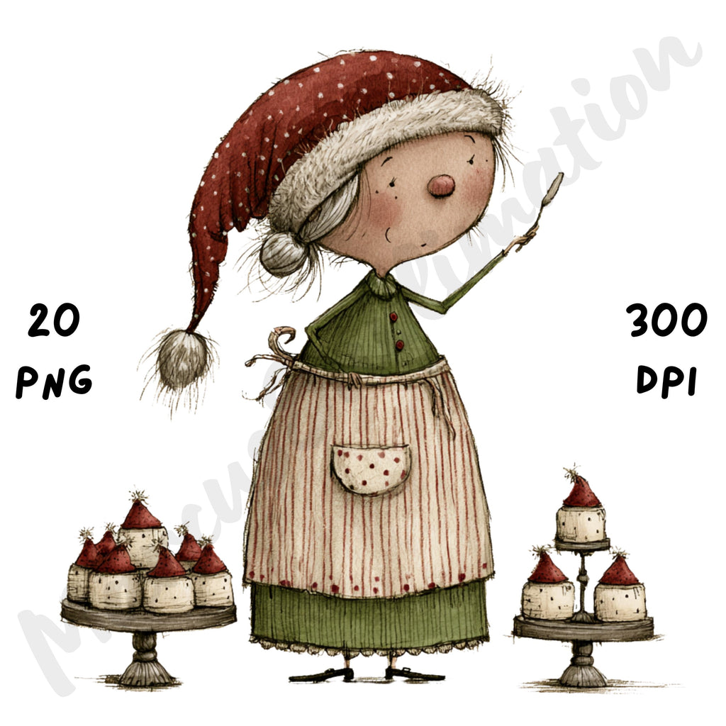 Christmas Mrs Claus Clipart
