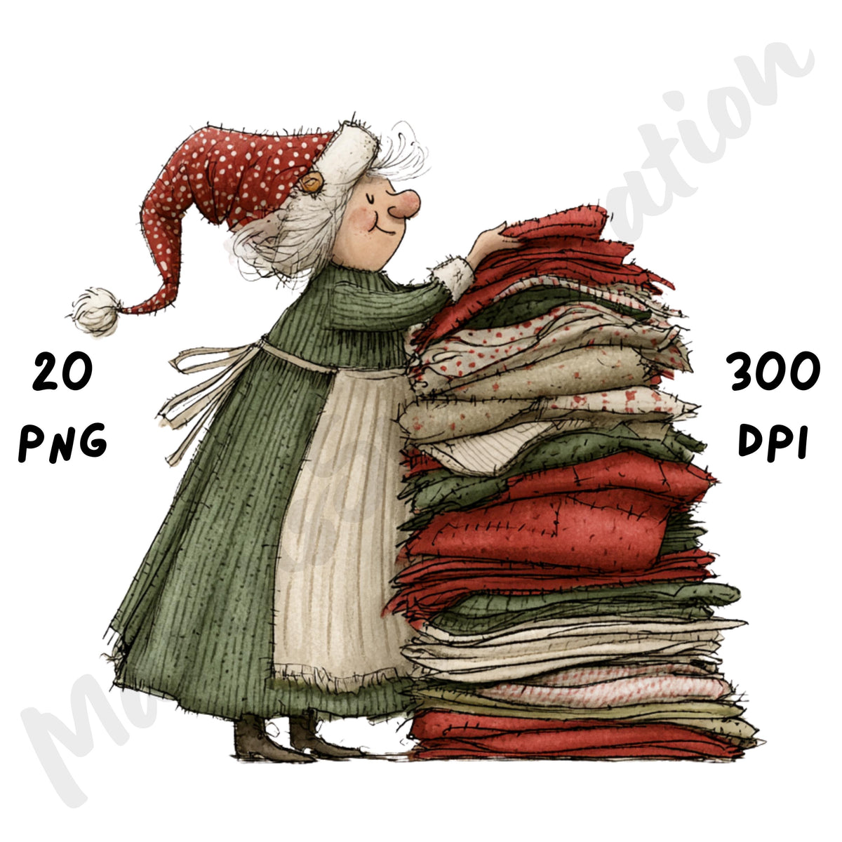 Christmas Mrs Claus Clipart