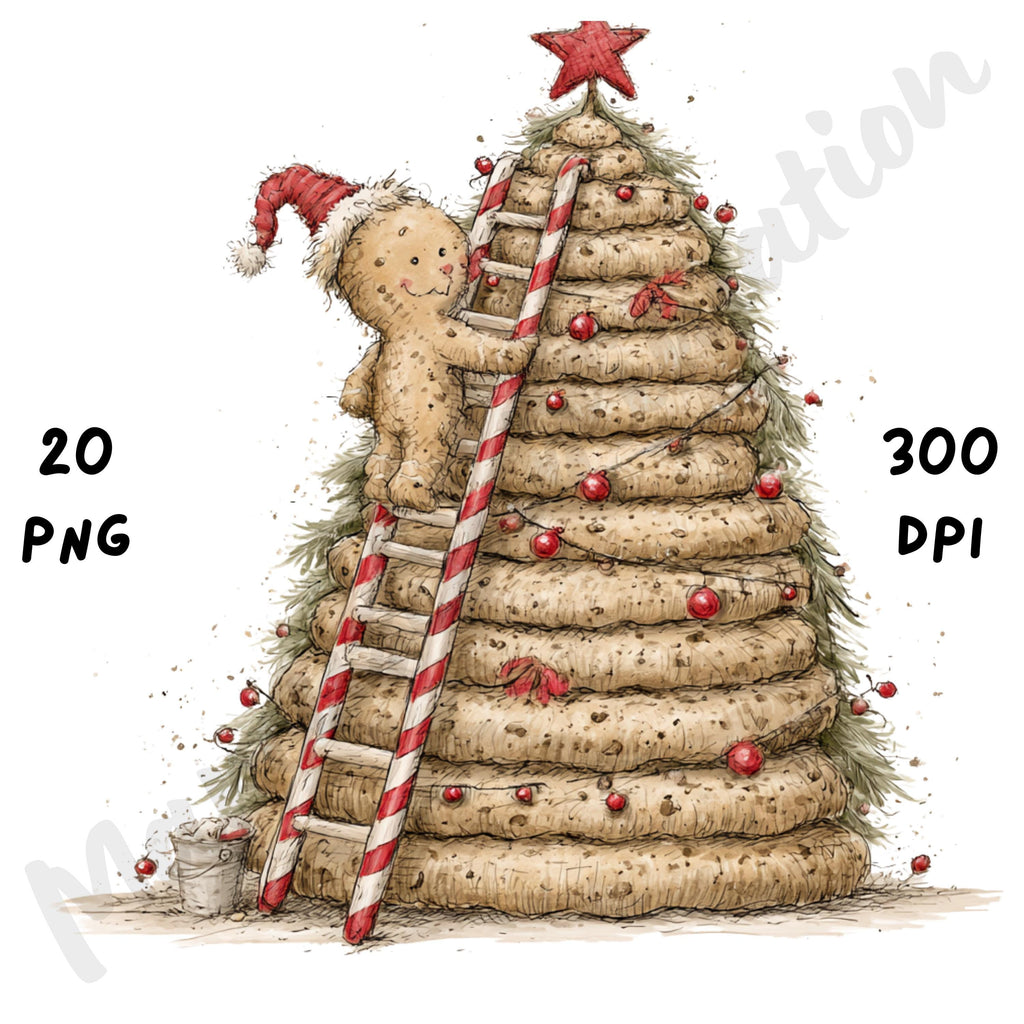 Christmas Gingerbread Man Clipart