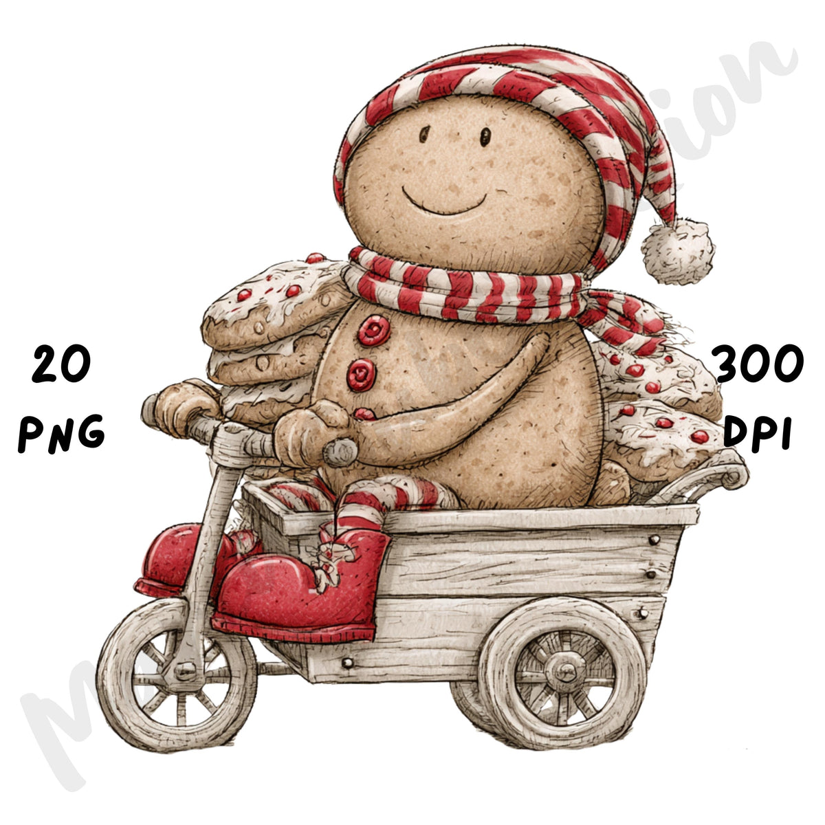 Christmas Gingerbread Man Clipart