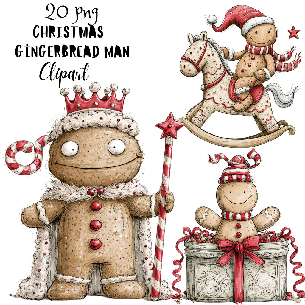 Christmas Gingerbread Man Clipart