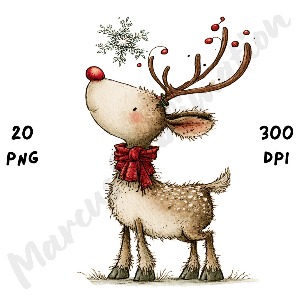 Christmas Deer Clipart