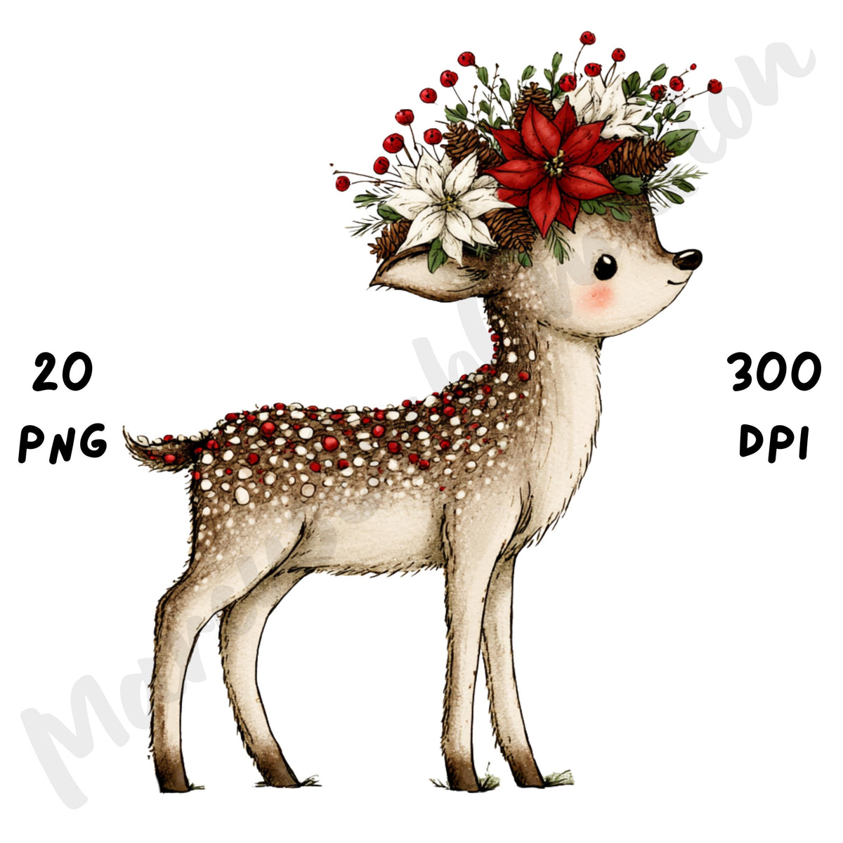 Christmas Deer Clipart
