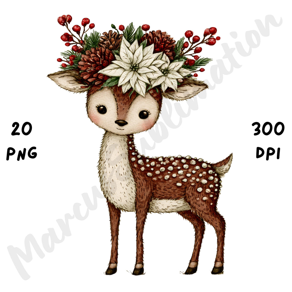 Christmas Deer Clipart