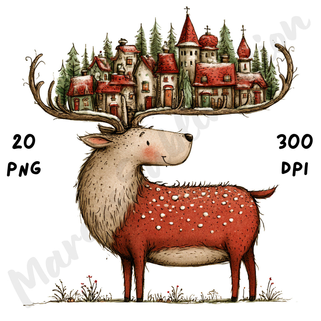 Christmas Deer Clipart