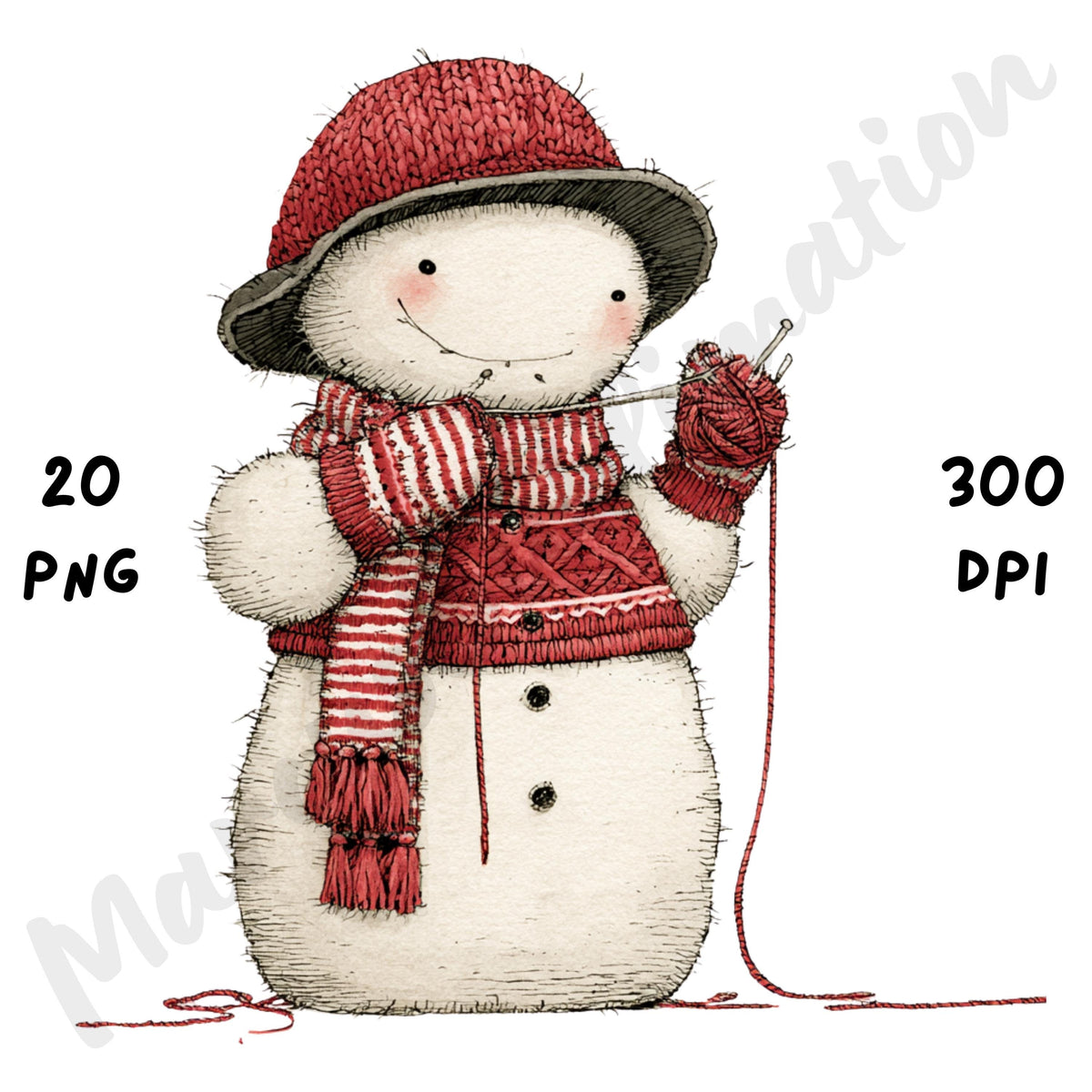Christmas Snowman Clipart