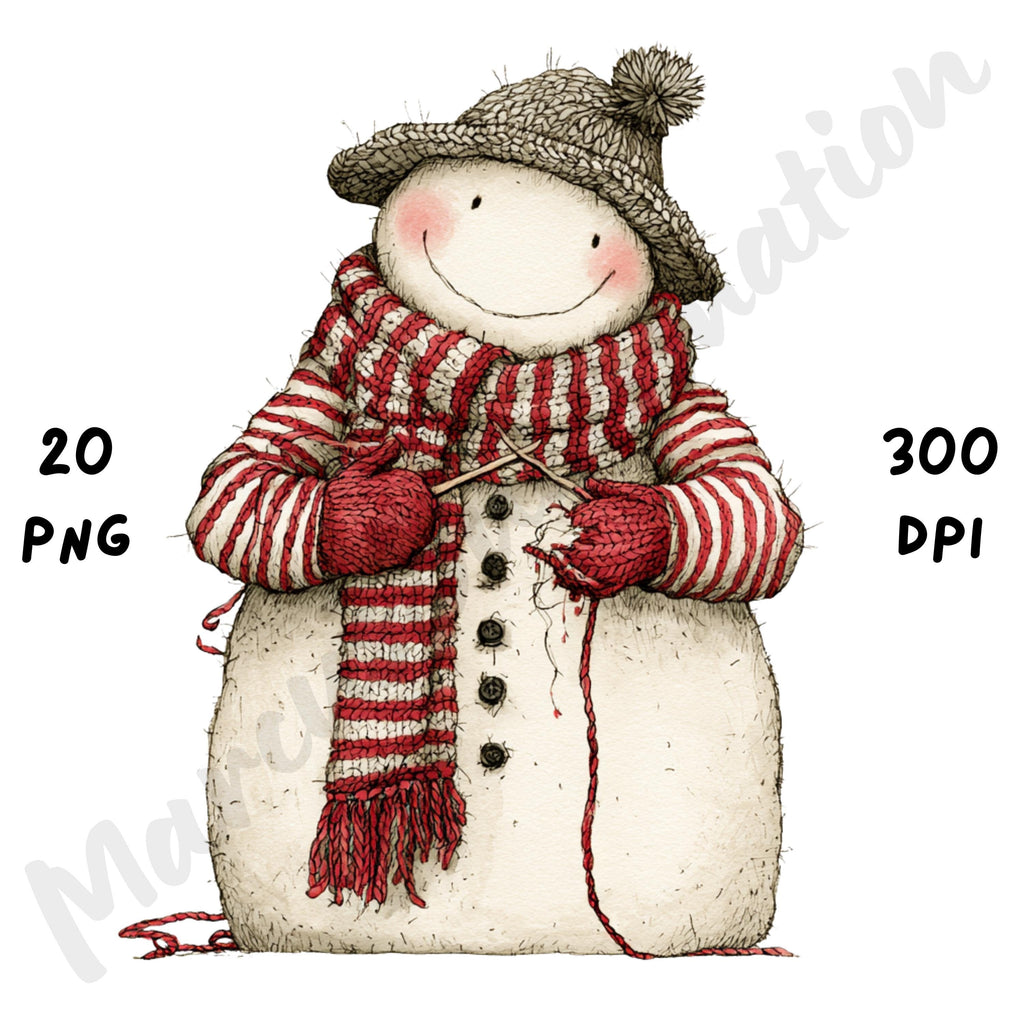 Christmas Snowman Clipart