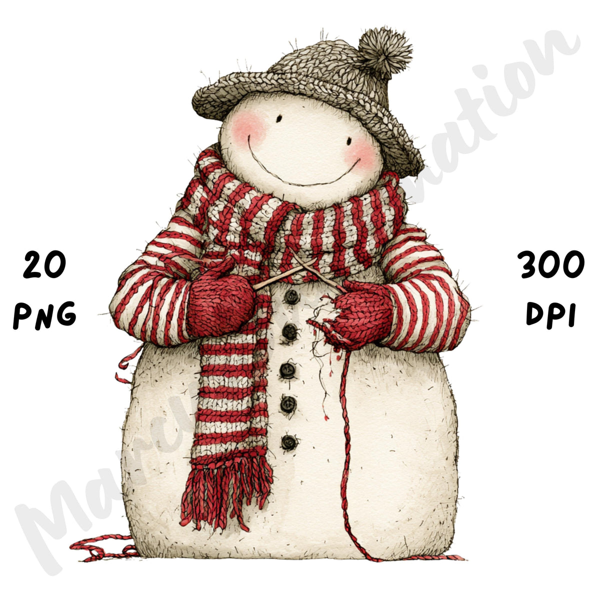 Christmas Snowman Clipart