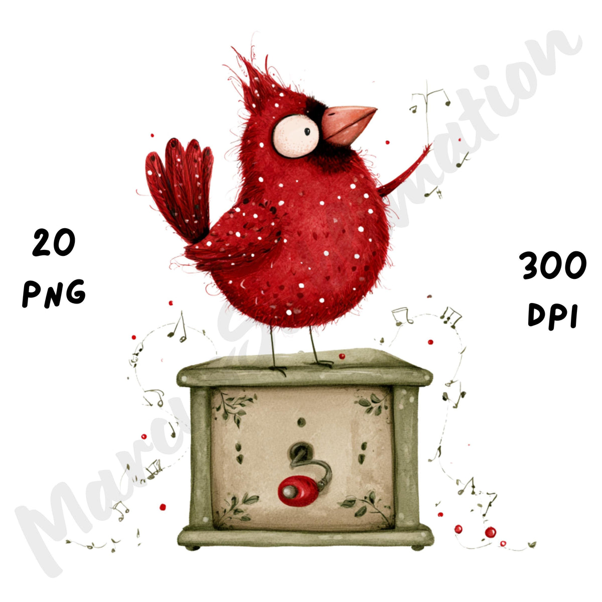 Christmas Birds Clipart