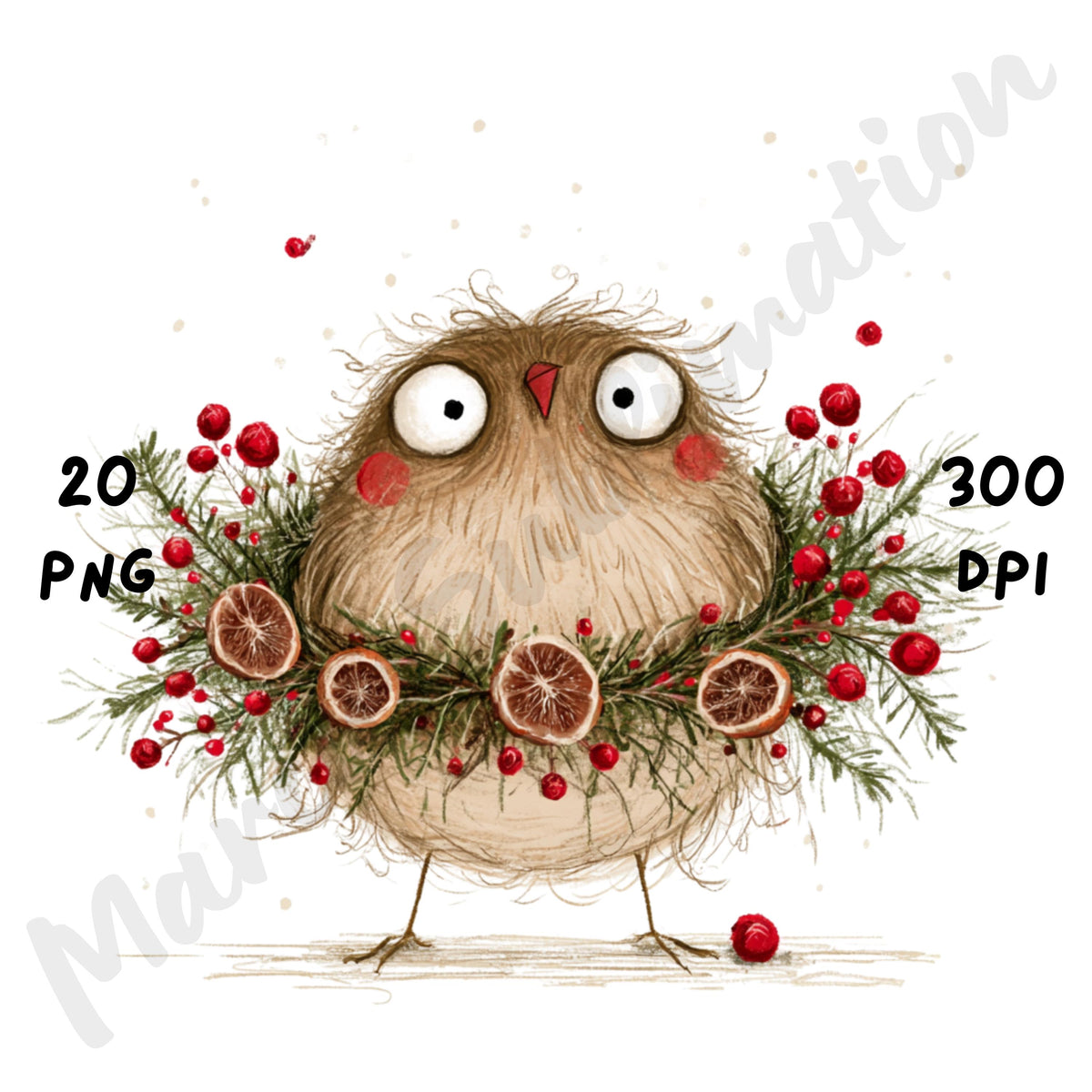Christmas Birds Clipart