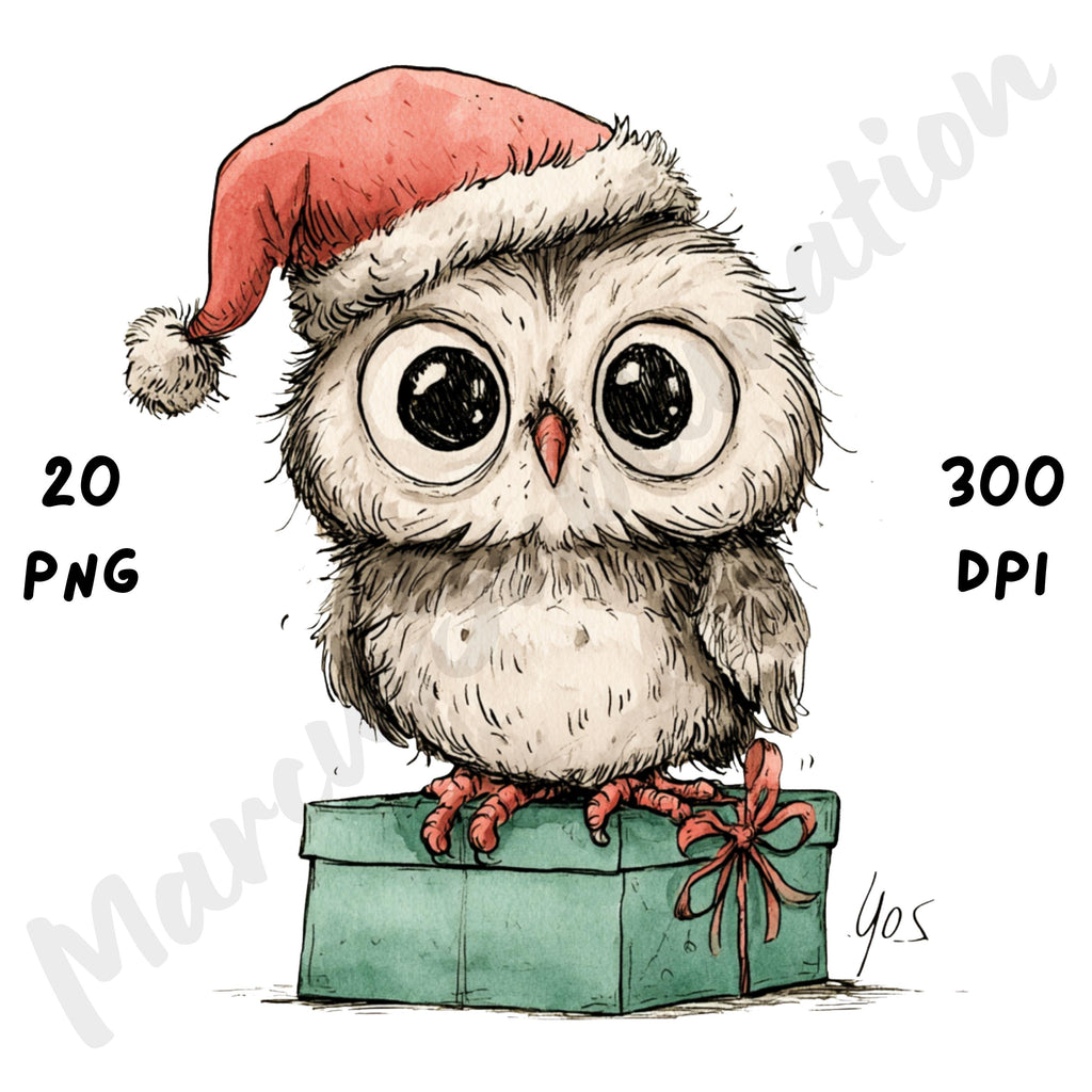 Christmas Owl Clipart