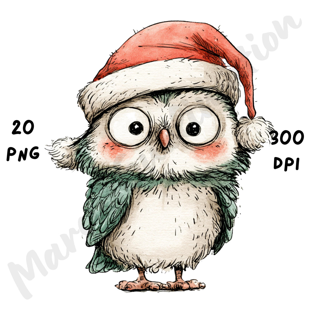 Christmas Owl Clipart