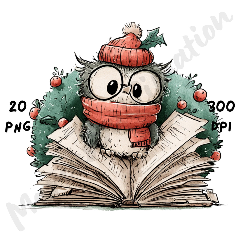 Christmas Owl Clipart