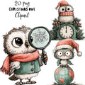 Christmas Owl Clipart